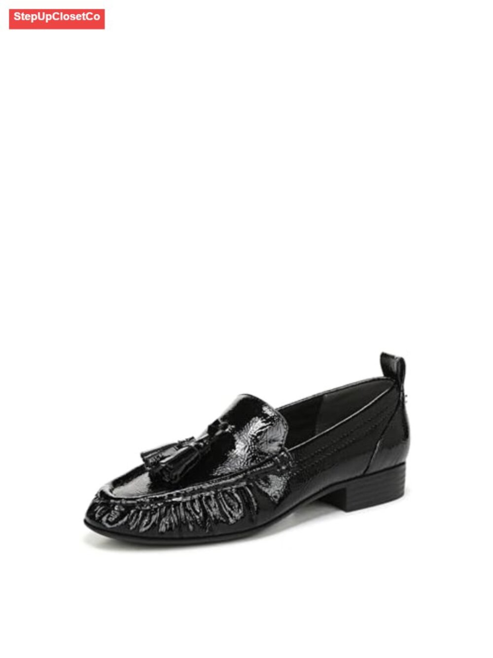 Suede Tassel Loafers Slip-On Low Heel Round Toe